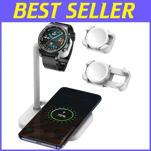 Compact All-in-One Wireless Charging Dock for Apple, Samsung & Garmin Watches - Picture 1 of 9