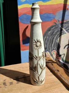 Céramique Huguette Bessone Vallauris Vase Soliflore Céramique Signé - Imagen 1 de 7