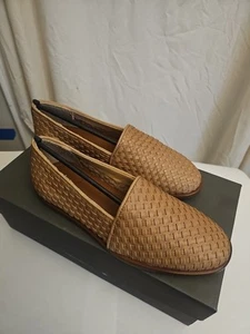 Mocasines sin cordones para mujer Nisolo Mara tejidos - talla 6 - almendra - nuevos - Imagen 1 de 7