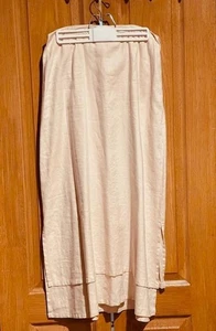 Vintage A-line J. Jill Double-Layer Linen Skirt dogwood (light pink) Large #31 - Picture 1 of 11