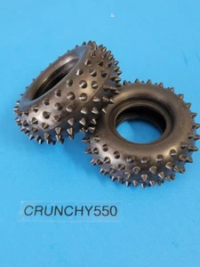 Tamiya Front Tires Duratrax 1.5" Cone Spike for Hornet Frog Rockbuster Manx RC - Picture 1 of 5