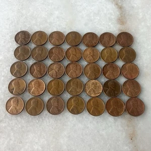 Lot 35 20er Jahre Datum Weizen Pennies Lincoln Cent Kupfer Zwanziger zirkuliert - Bild 1 von 7