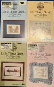 Counted Cross-stitch Books X 4 Little Things Count - Picture 1 of 3