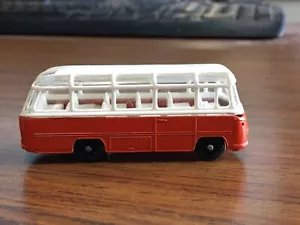 Scatola fiammiferi vintage 1966 Mercedes Coach bianco/arancione n. 68 Inghilterra - Foto 1 di 6