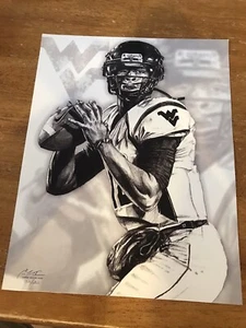 GENO SMITH 11x14” LE Print # 6/200 SEAHAWKS WEST VIRGINIA MOUNTAINEERS FOOTBALL - Picture 1 of 3