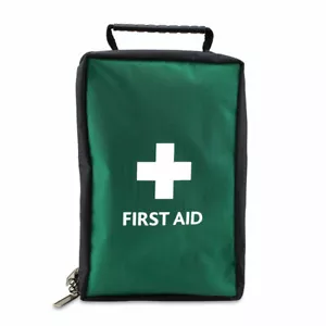 EMPTY FIRST AID KIT BAG WITH  COMPARTMENTS - EXTRA SMALL -  GREEN - OSLO BAG - Picture 1 of 3