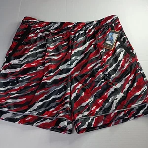 AND1 Offense Athletic Gym Shorts Men’s 2XL XXL Red White Black 8" Inseam - Picture 1 of 6
