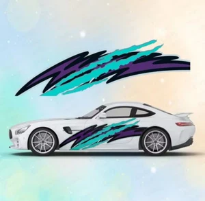 Flame Car Decals; Flame Racing Sport Livery Decal For Both Sides Of Car; Flames - Picture 1 of 1
