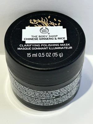 The Body Shop Ginseng & Rice Clarifying Mask 15ml – Brightening & Vegan - Image 1 of 4