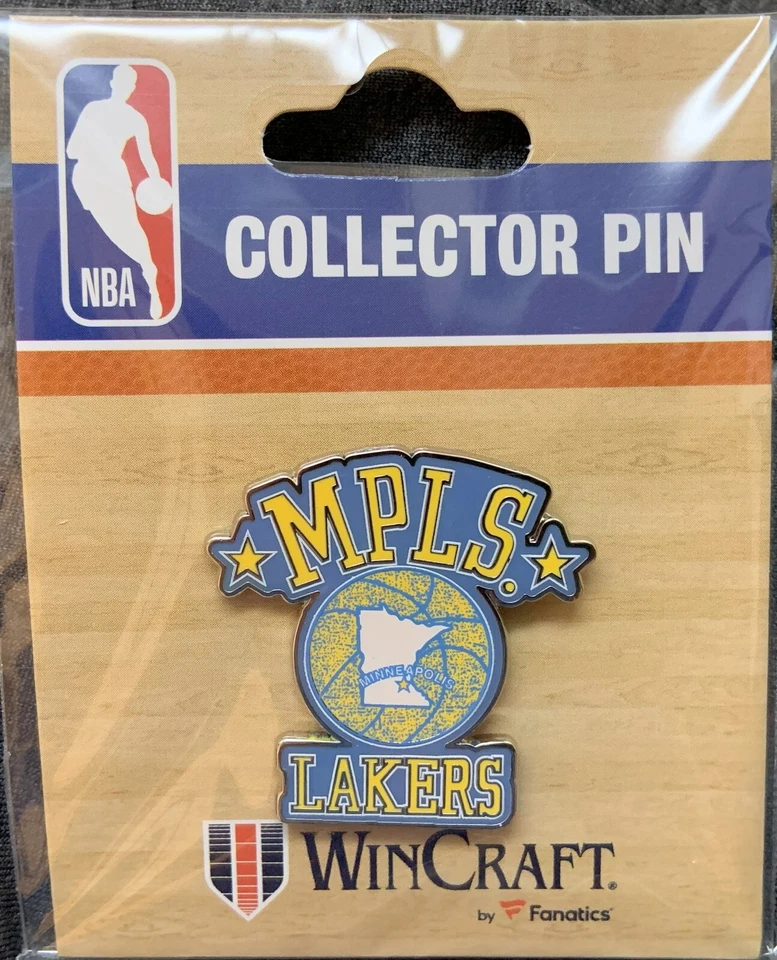 LOS ANGELES LAKERS MPLS RETRO COLLECTOR PIN NEW WINCRAFT - Image 1 of 1