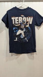 Camisa gráfica para hombre Reebok Tim Teebow Denver Broncos talla S azul marino NFL - Imagen 1 de 5