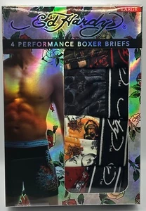 Large Ed Hardy 4 Performance Boxershorts Neu im Karton RN#129107 36-38 - Bild 1 von 6
