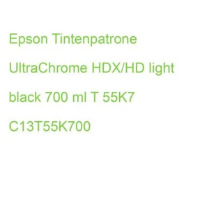 Epson Tintenpatrone UltraChrome HDX/HD light black 700 ml T 55K7 C13T55K700 - Bild 1 von 2