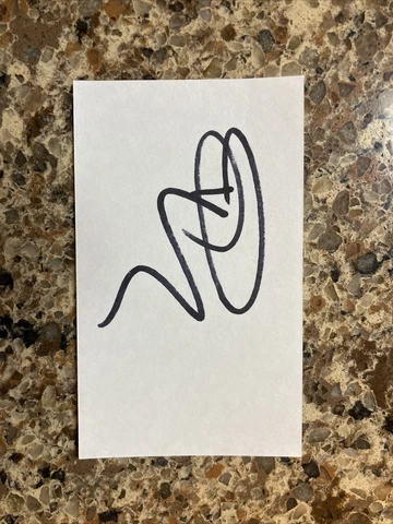 rick springfield signed 3x5 index card jessie’s girl Cover