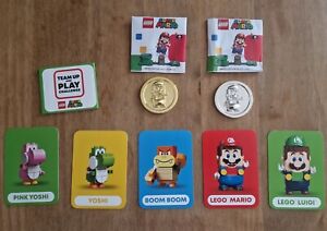 Lego Super Mario Gold And Silver Coin Limited Edition with collectors cards NEW
