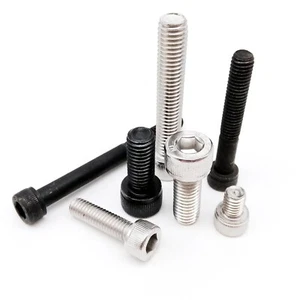 1/50x M3 M4 M5 M6 M8 Hex Hexagon Socket Cap Allen Head Screw Bolt Length 4-100mm - Picture 1 of 8