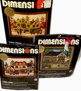 Dimensions CHARLES WYSOCKI Needlepoint Crewel 3-KIT LOT Florist-Jeweler-Chemist - Picture 1 of 7
