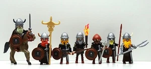 7 WIKINGER BARBAREN KRIEGER PLAYMOBIL SUPER SET - Kelten Goten Ritter Custom RAR - Picture 1 of 10