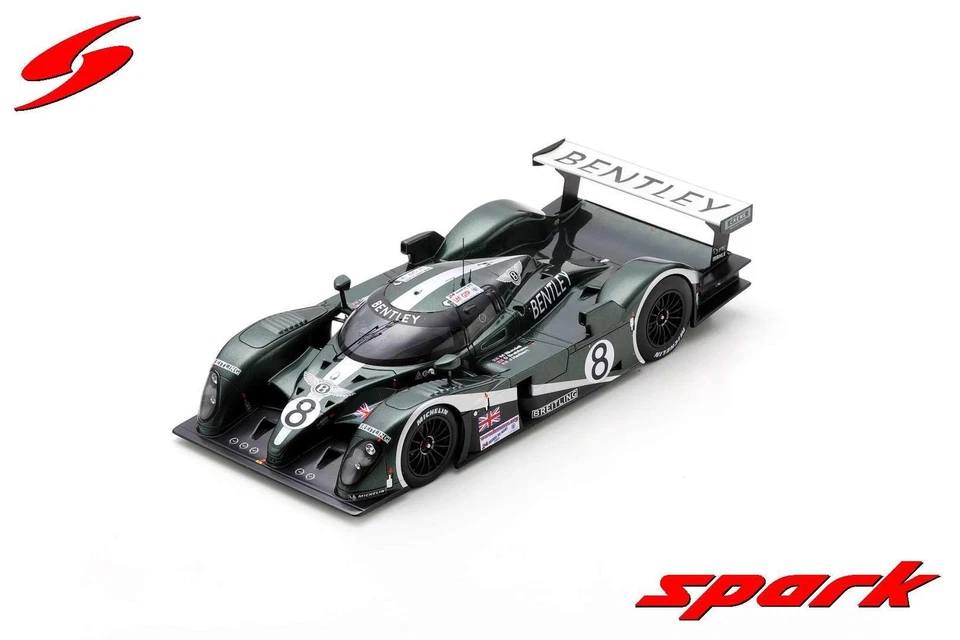 1:18 SPARK Bentley Exp Speed 8 N°8 2Ème 24H Le Mans 2003 With Showcase 18S837 - Immagine 1 di 2