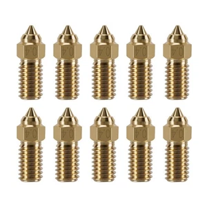 10Pcs 3D Printer Nozzles Premium Brass 3D Printer Nozzles - 0.4mm MK84933 - Afbeelding 1 van 6