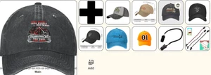 JOBLOT OF FUN AND BIKER+BASEBALL CAPS+ ESSENTIAL WIND SAFE SHOP CLOSURE BARGAIN. - Picture 1 of 11