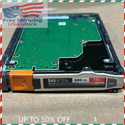 EMC Unity XT380 XT480 D4-2S10-600 600GB 005053360 SAS 2.5" HDD Hard Drive - Image 1 of 3