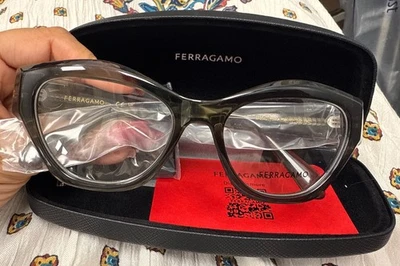 SALVATORE FERRAGAMO SF2982-320-52 Eyeglasses Eye Glasses 320 TRANSPARENT Authent - Image 1 of 4