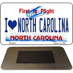 Love North Carolina State License Plate Magnet Fridge Refrigerator Home Kitchen - Picture 1 of 1
