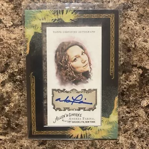 2008 Topps Allen & Ginter's Framed Mini Auto Andrea Farina #AGA-AF Auto - Picture 1 of 2