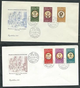 1959 VATICANO FDC CAPITOLIUM MARTIRI VALERIANO NO TIMBRO DI ARRIVO - VT1 - Picture 1 of 1