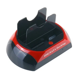 Dual Bay 2.5 3.5 Zoll HDD Dockingstation SATA USB 2.0 zu IDE Festplattengehäuse UK - Bild 1 von 15