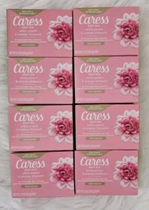 Caress Daily Silk Soap (8 Bars) White Peach Silky Orange Blossom 3.15 oz New - Picture 1 of 2
