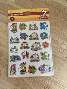 Peanuts Spring Stickers by Eureka 120 per Pack New Sealed - Picture 1 of 4
