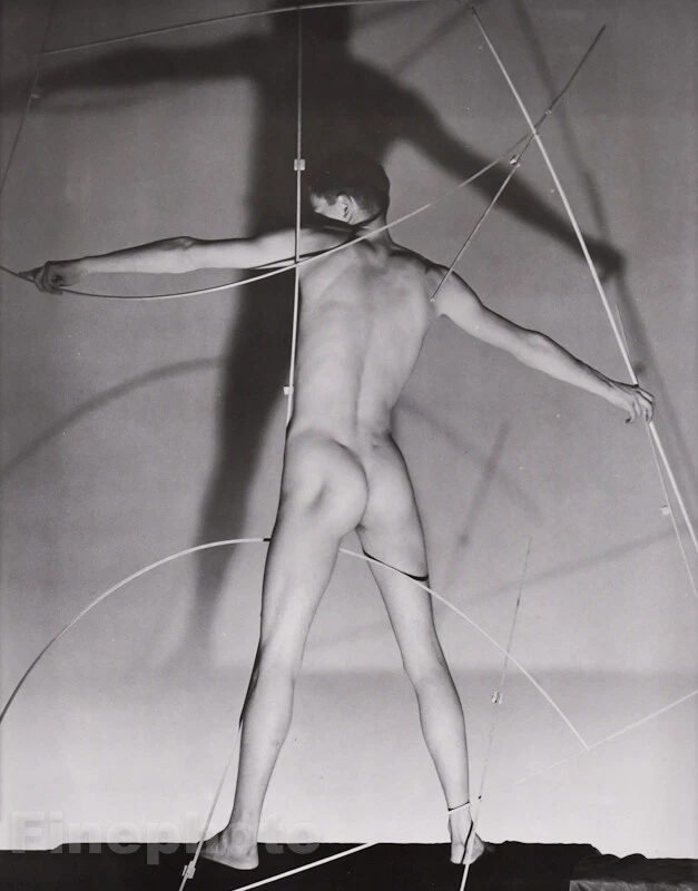 Arte fotográfica vintage masculina nua 1943/81 por GEORGE PLATT LYNES homem bunda grande duotone - Imagem 1 de 1