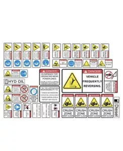 Wheel Loader Decal General Safety & Warnings Complete Decal Set - Picture 1 of 3