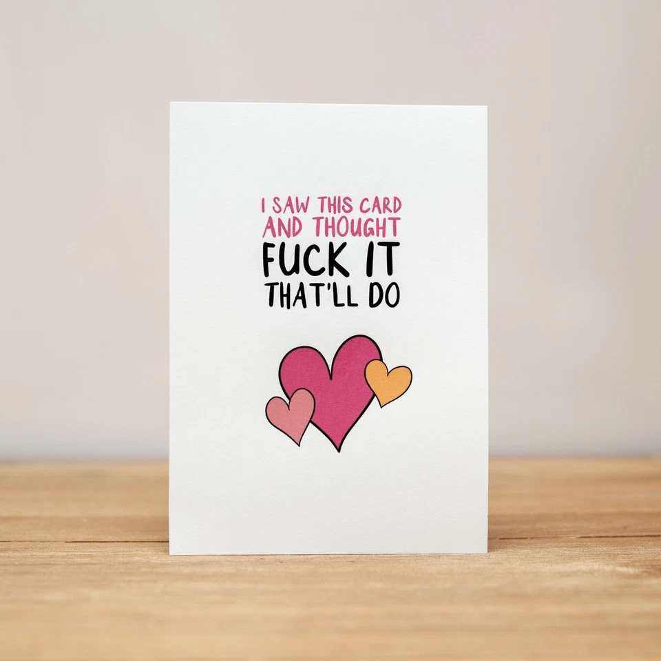 Cartão de Amor - Dia dos Namorados, Aniversário, Engraçado, F*ck it, que vai fazer - Imagem 1 de 1