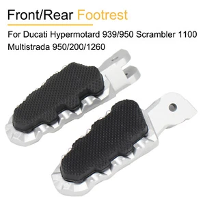 1 Pair Footrest For Ducati Multistrada 1200/1260 Hypermotard 939 Foot Pedals - Picture 1 of 13