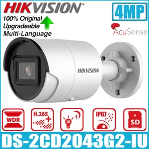 Hikvision DS-2CD2043G2-IU AcuSense 4MP Built in Mic PoE Network Bullet IP Camera - Picture 1 of 11