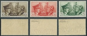 1941 REGNO FRATELLANZA D'ARMI 3 VALORI NON EMESSI MNH ** - E69 - Picture 1 of 1