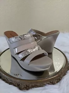 Call It Spring Beige Wedge Platform Sandals - Picture 1 of 9