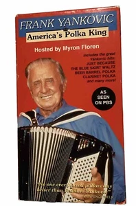 Frank Yankovic America’s Polka King VHS 1995 Accordion, Hosted By Myron Florence - Picture 1 of 6