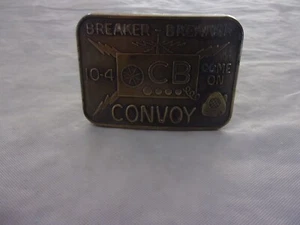 Breaker Breaker CB Convoy 10-4 Come On Belt Buckle vintage CB1 - Picture 1 of 8