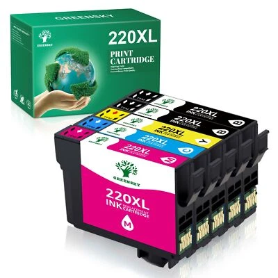 PRINTER INK CARTRIDGE REPLACEMENT for EPSON 220XL XP320 XP420 WF2630 WF2650 lot - Image 1 of 4
