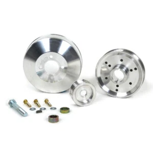 Fits 1996-01 Mustang GT/Cobra 3 Pc Performance Under Drive Pulley (Billet)-1555 - Foto 1 di 11