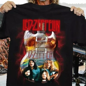 Led Zeppelin Rock Band Guitar T Shirts For Men Women size S-5XL - Picture 1 of 3