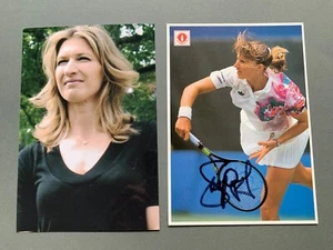 STEFFI GRAF TennisOlympiasiegerin 1988 signed Autogrammkarte 10x15 + Foto - Bild 1 von 2