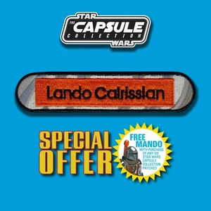 ¡OFERTA DE ENVÍO GRATIS!! Parche cápsula de colección Kenner STAR WARS Lando Calrissian nombre - Imagen 1 de 9