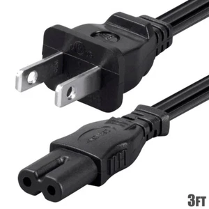 3FT IEC320 18AWG Figure 8 Shape AC Power Cord Cable for Sony PS2 PS3 (C-7/1-15P) - Picture 1 of 7