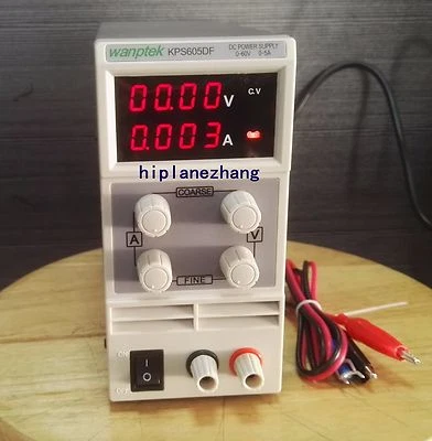 Hi-Resolution 0.01V/0.001A Mini DC Power Supply Output 0-60V 0-5A AC110-220V - Image 1 of 3