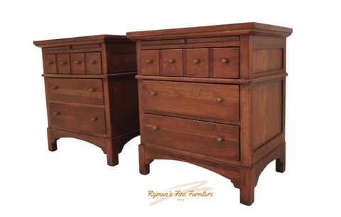 Pair Lexington Bob Timberlake Arts & Crafts Cherry Night Chests 611- 621 Cover